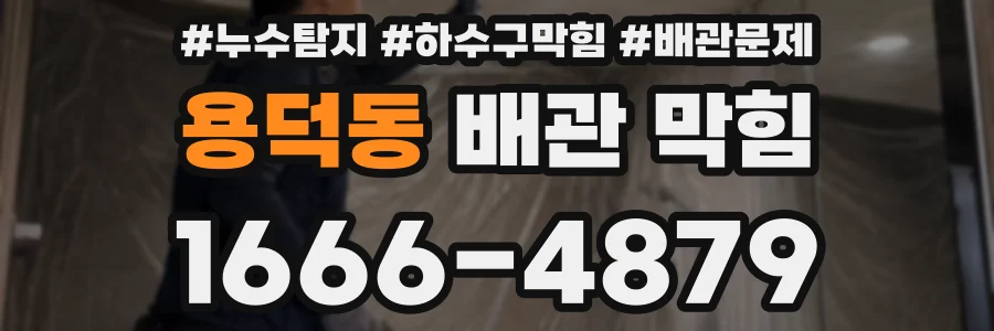 용덕동 배관 막힘
