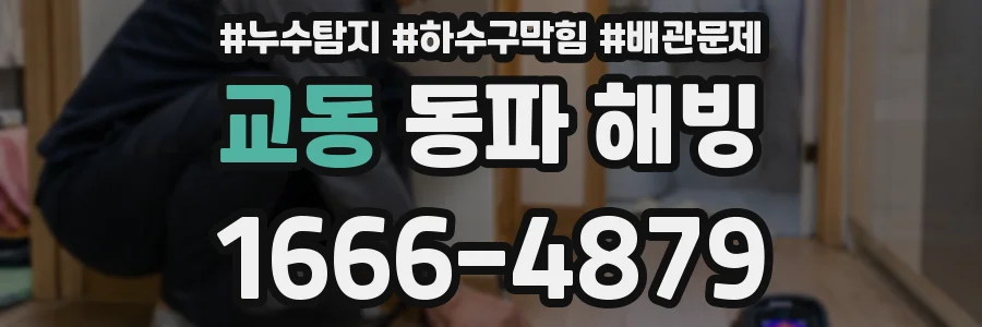 교동 동파 해빙