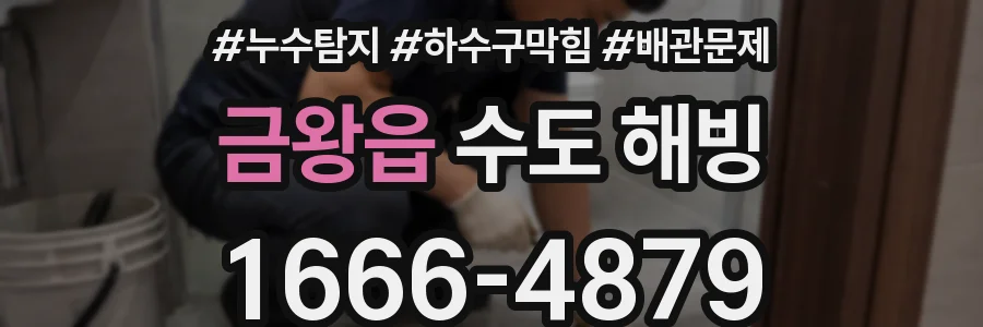 금왕읍 수도 해빙