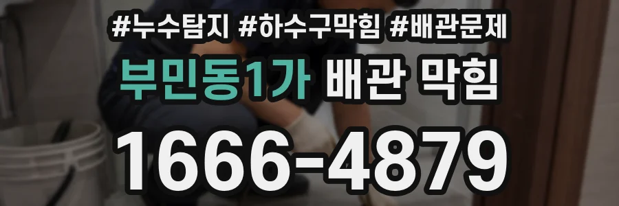 부민동1가 배관 막힘