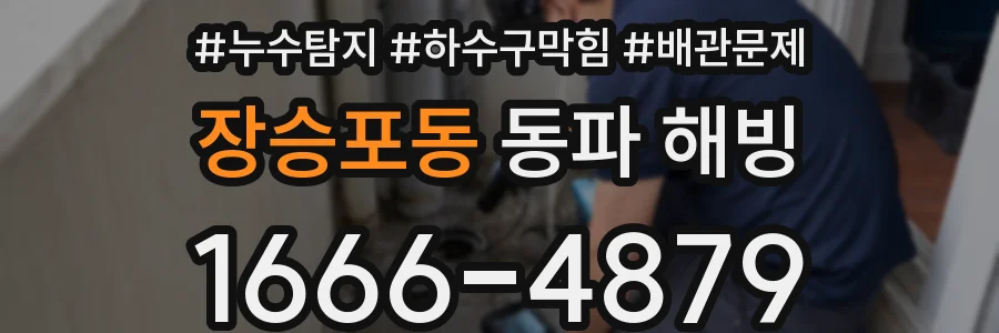 장승포동 동파 해빙