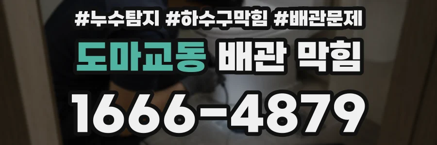 도마교동 배관 막힘