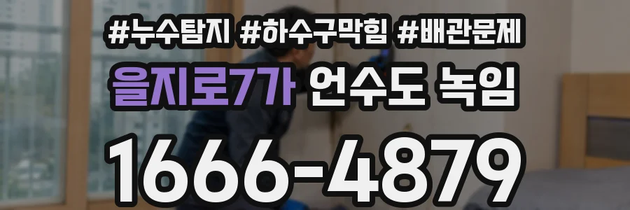 을지로7가 언수도 녹임