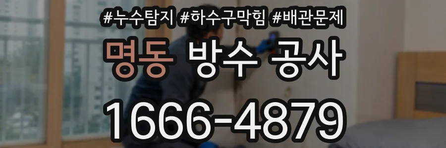명동 방수 공사