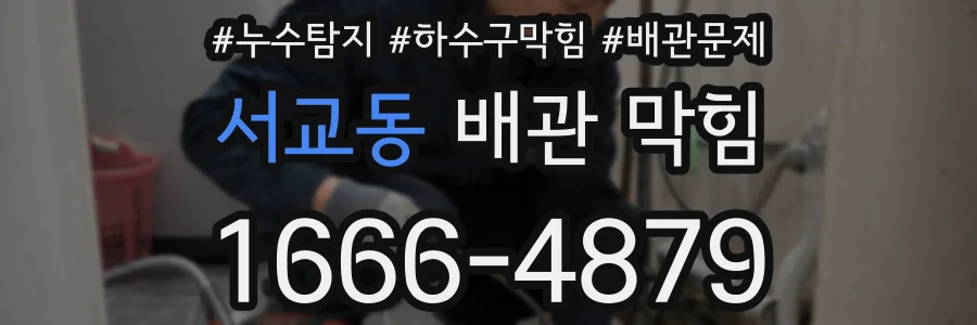 서교동 배관 막힘