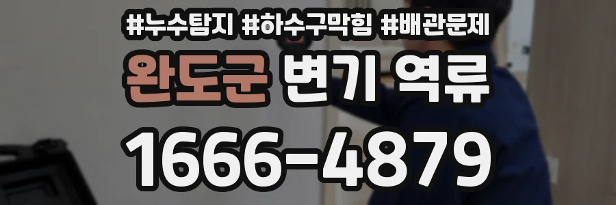 완도군 변기 역류