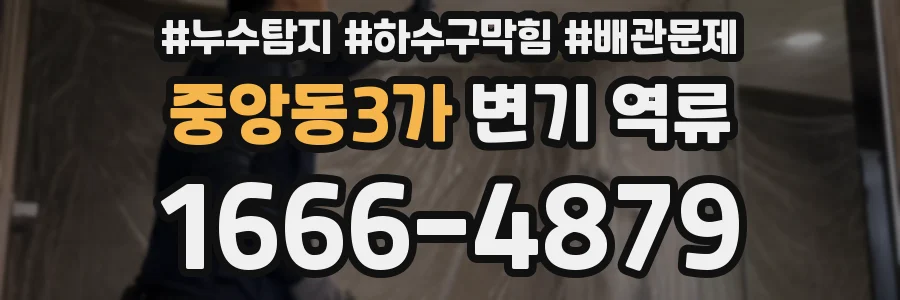 중앙동3가 변기 역류