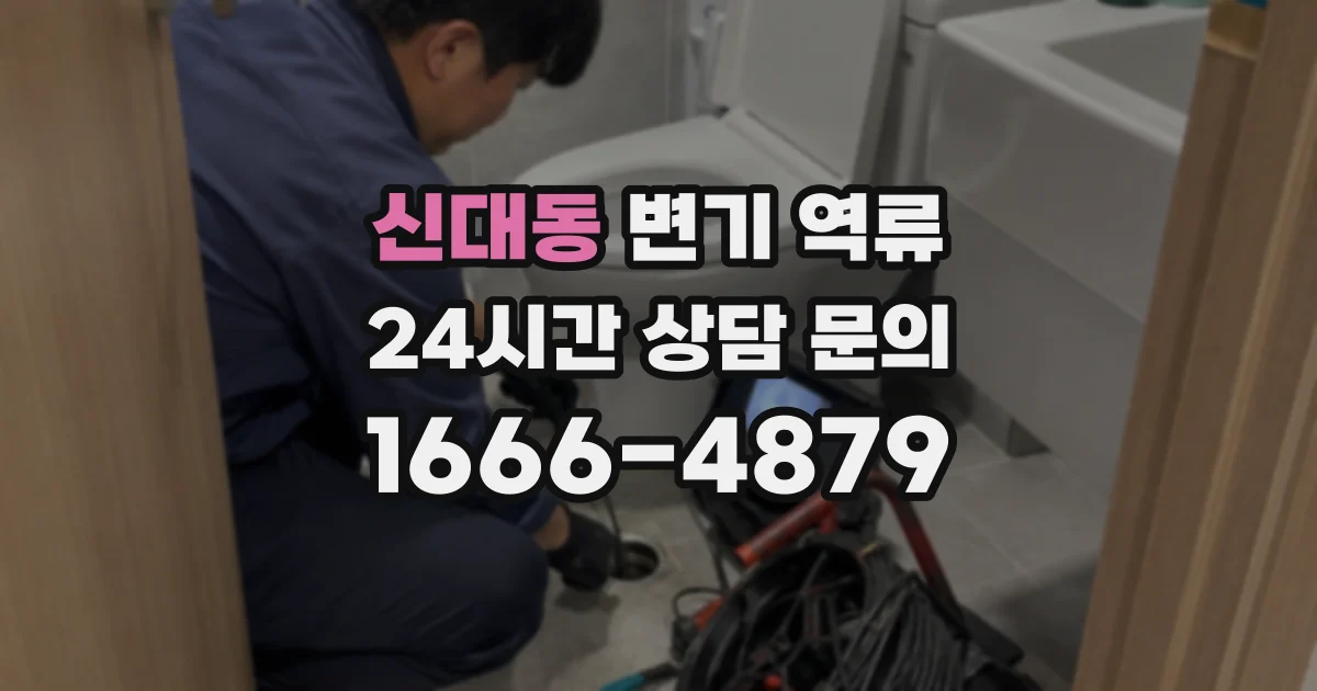 신대동 변기 역류