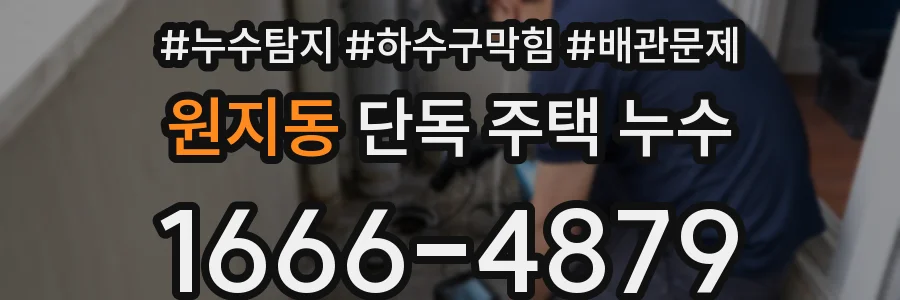 원지동 단독 주택 누수