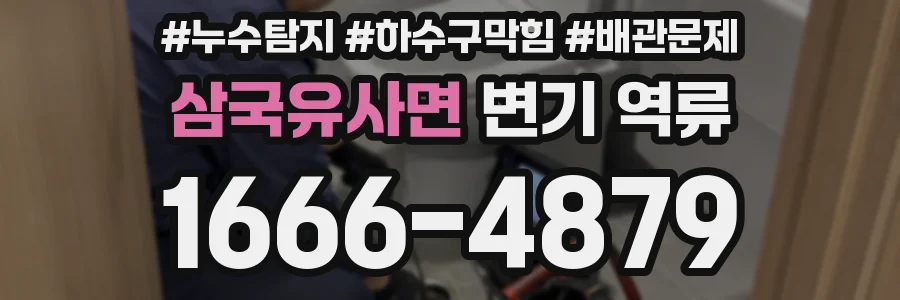 삼국유사면 변기 역류