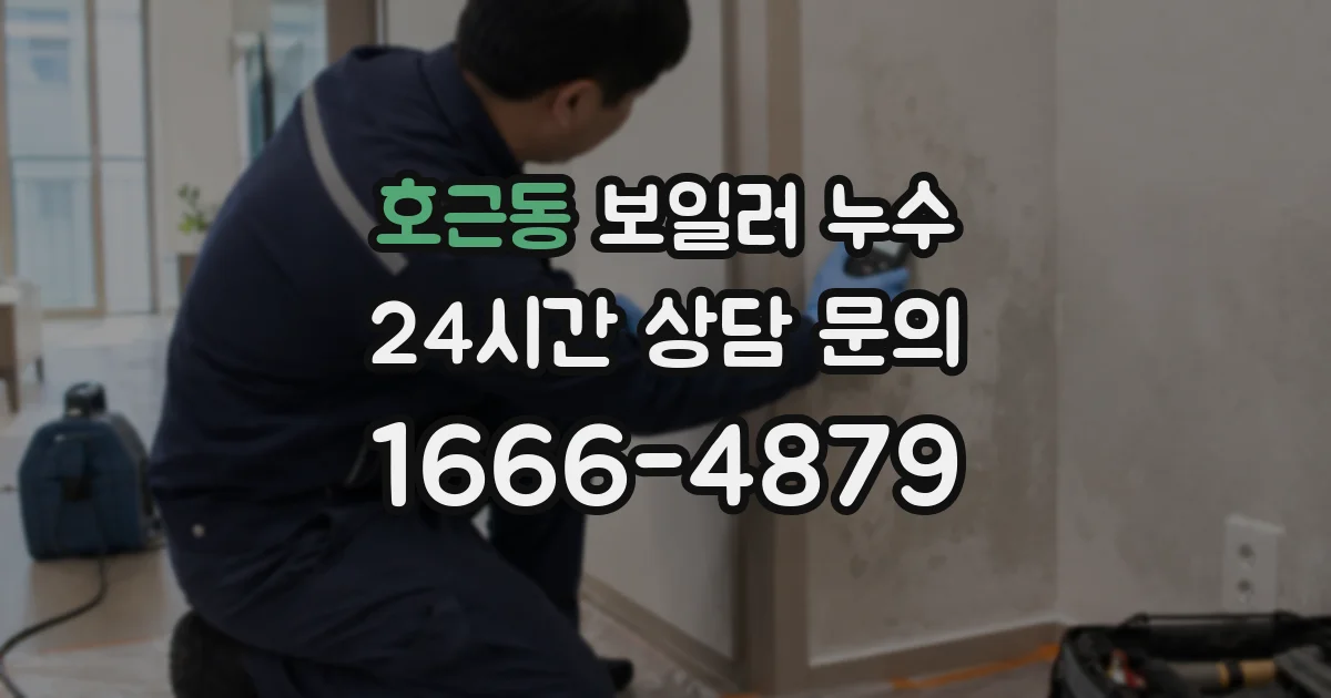 호근동 보일러 누수