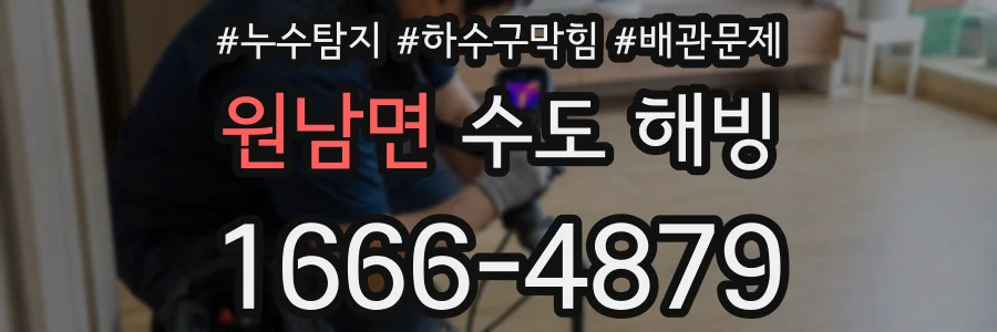 원남면 수도 해빙