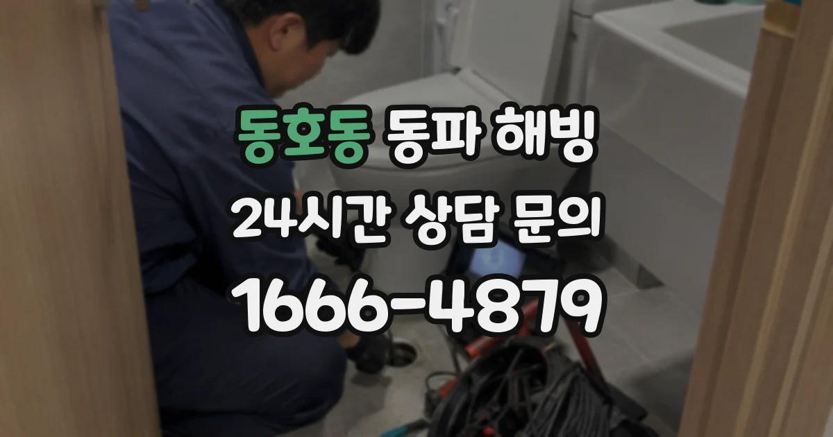 동호동 동파 해빙