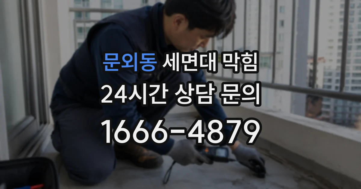 문외동 세면대 막힘