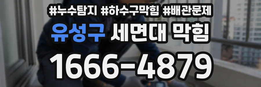 유성구 세면대 막힘