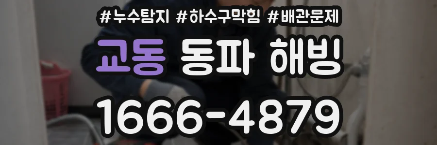 교동 동파 해빙