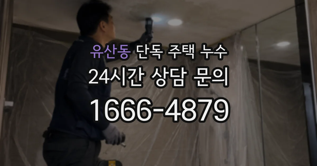 유산동 단독 주택 누수