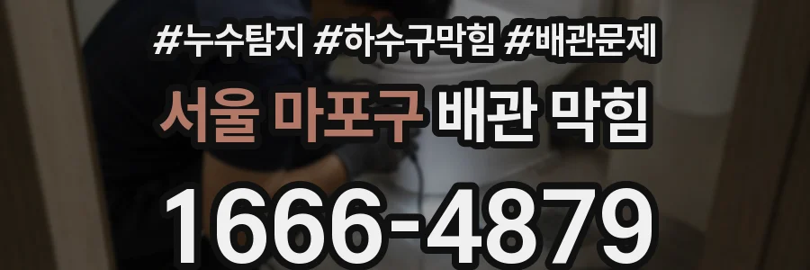 서울 마포구 배관 막힘