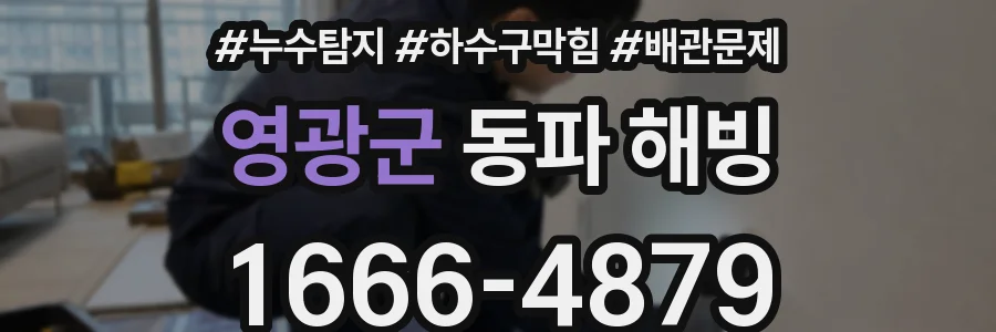 영광군 동파 해빙