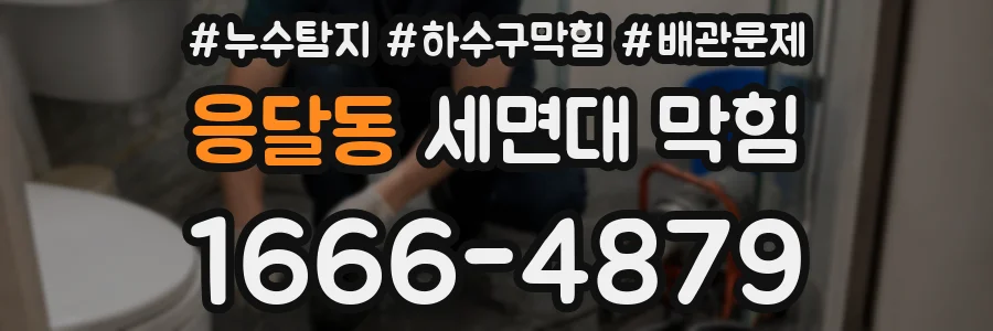 응달동 세면대 막힘