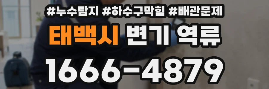 태백시 변기 역류