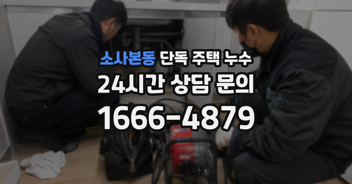 소사본동 단독 주택 누수