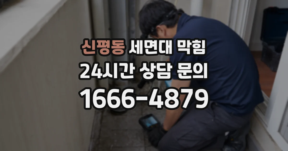 신평동 세면대 막힘