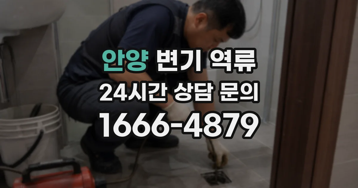 안양 변기 역류
