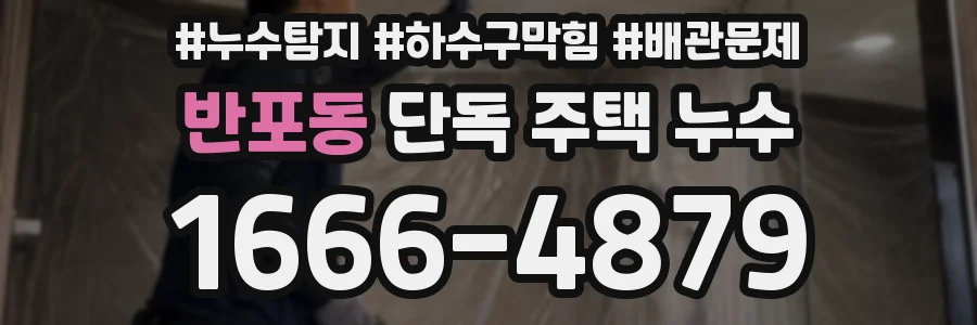 반포동 단독 주택 누수