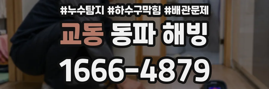 교동 동파 해빙