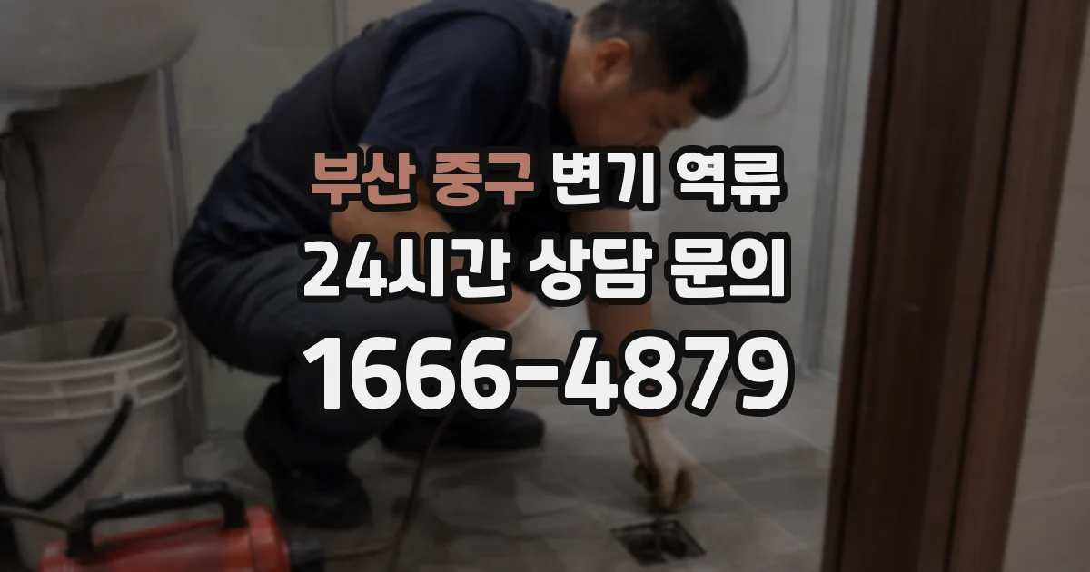 부산 중구 변기 역류
