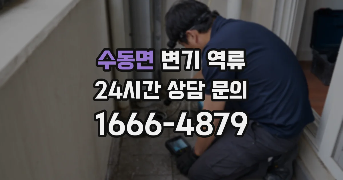 수동면 변기 역류