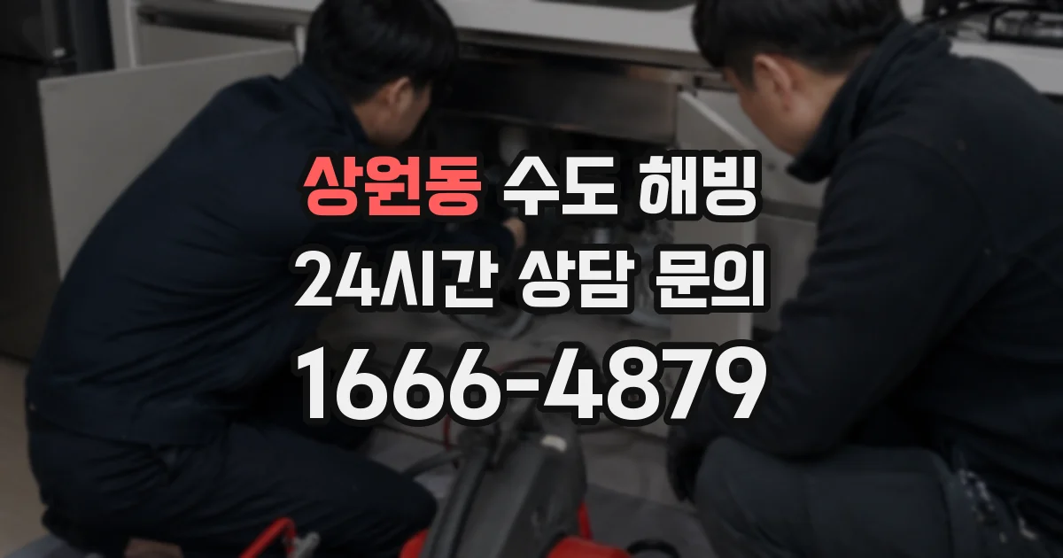 상원동 수도 해빙
