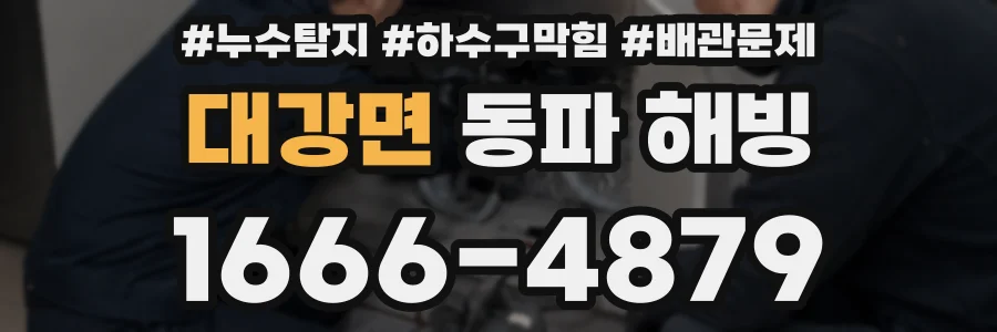 대강면 동파 해빙
