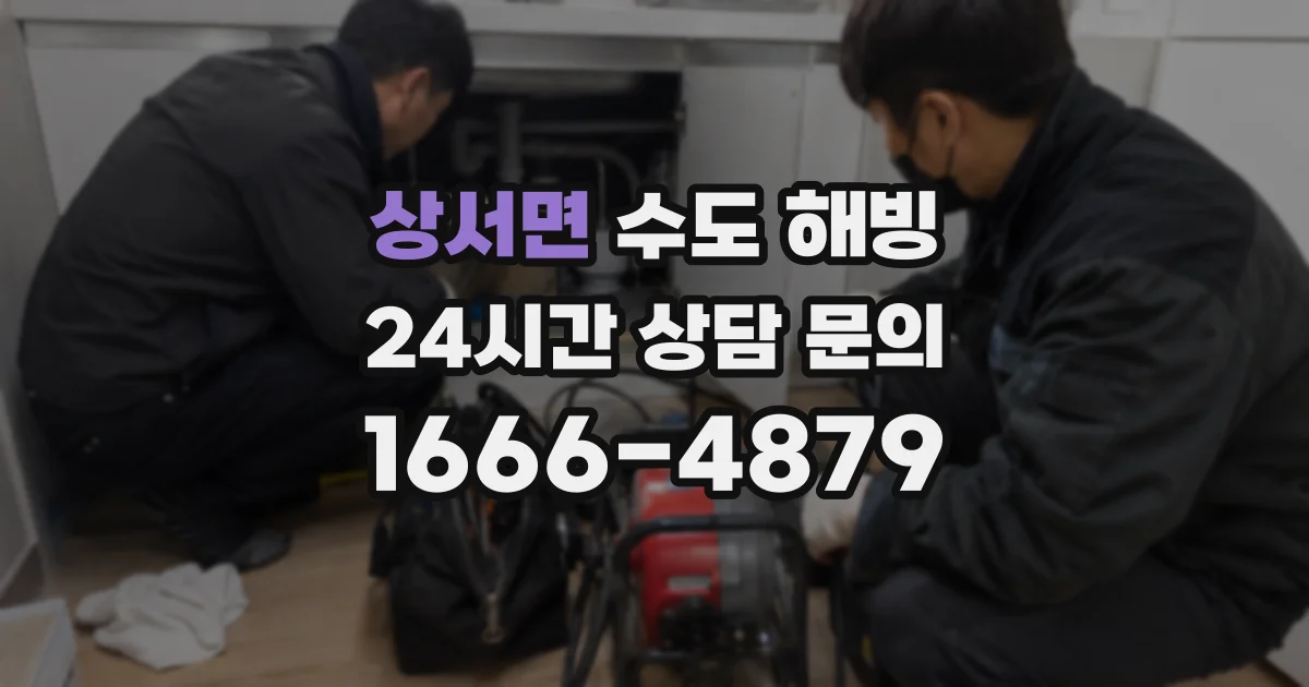 상서면 수도 해빙