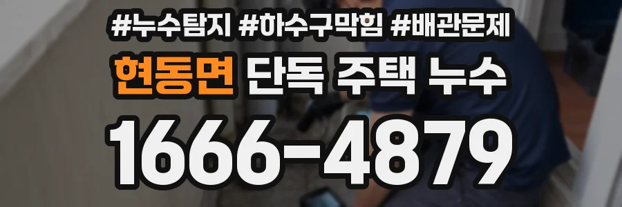 현동면 단독 주택 누수