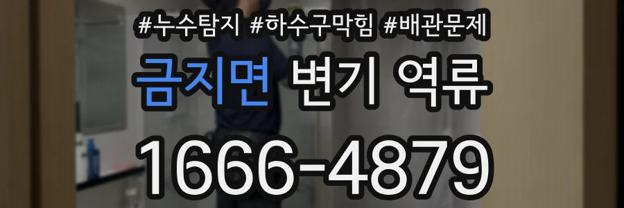 금지면 변기 역류