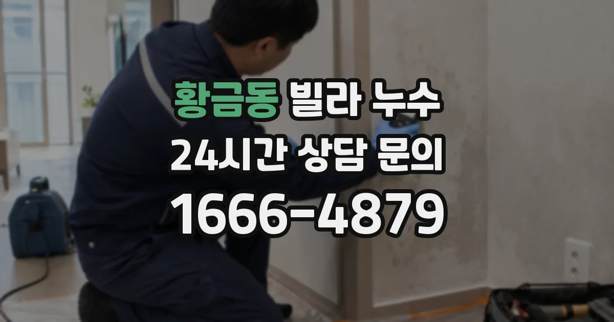 황금동 빌라 누수