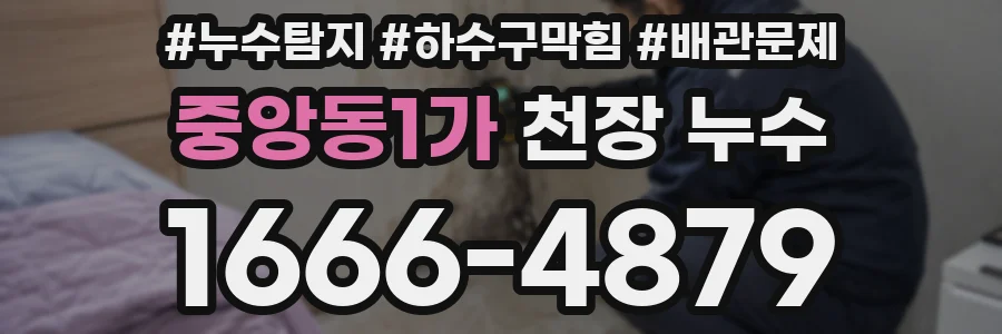 중앙동1가 천장 누수