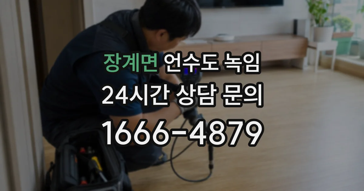 장계면 언수도 녹임