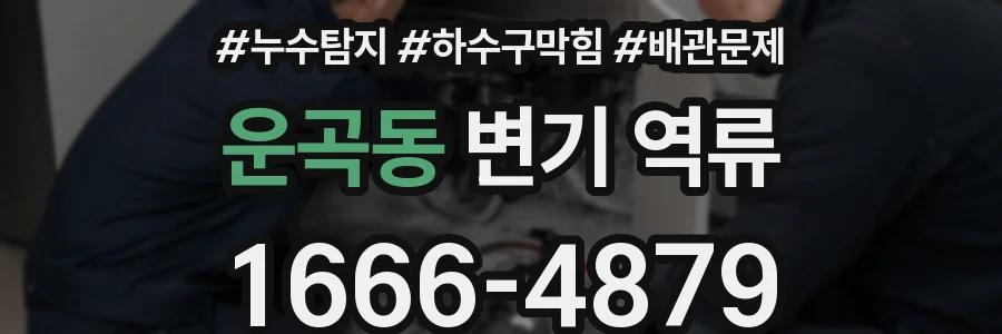 운곡동 변기 역류