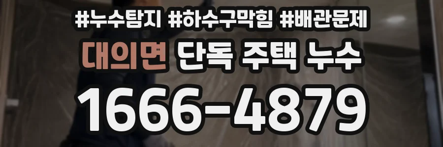 대의면 단독 주택 누수