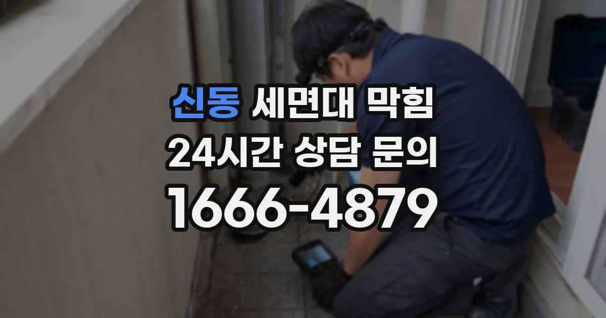 신동 세면대 막힘