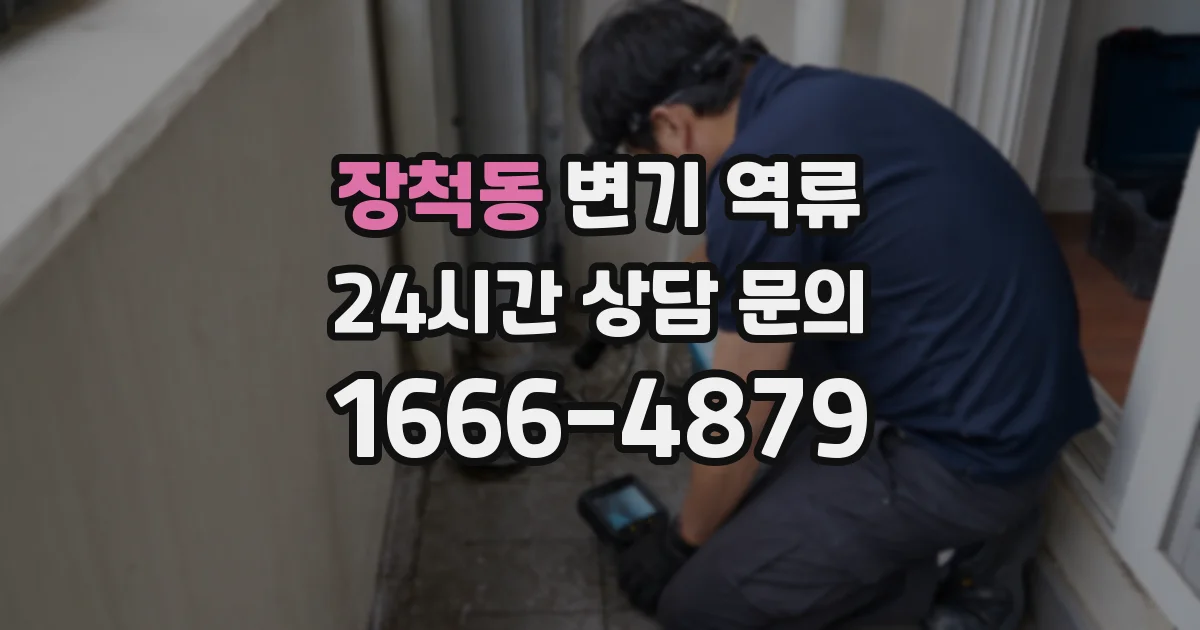 장척동 변기 역류
