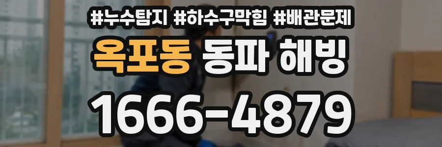 옥포동 동파 해빙
