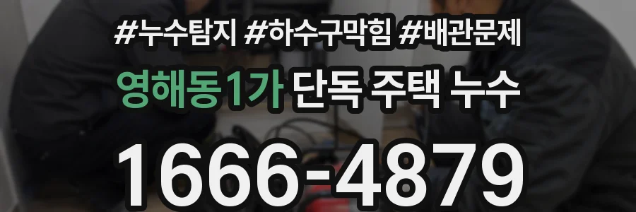 영해동1가 단독 주택 누수