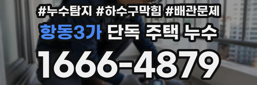 항동3가 단독 주택 누수