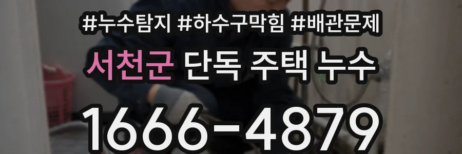 서천군 단독 주택 누수