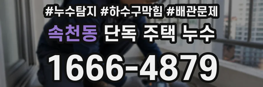 속천동 단독 주택 누수