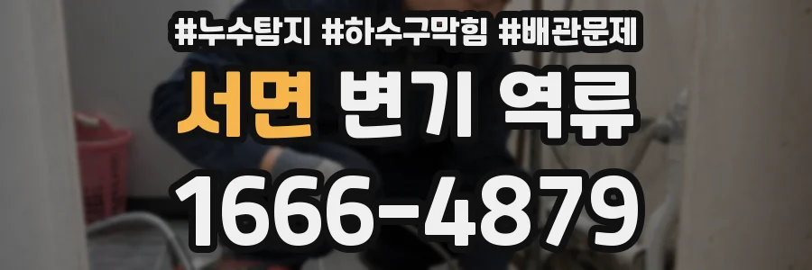 서면 변기 역류